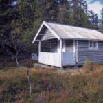 File:Vidunderlig enkel hytte på Totenåsen i Oppland.JPG - a small cabin in a field of tall trees