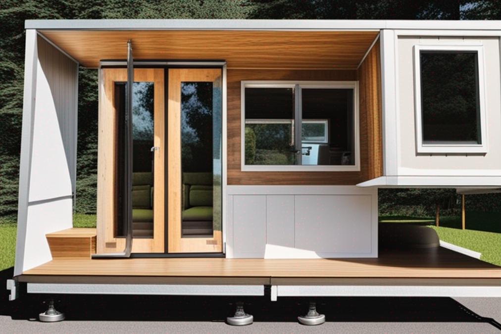 The featured image for this article should contain a collage of different types of prefab tiny house