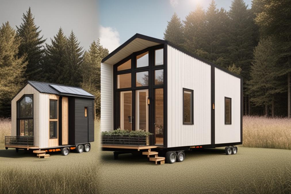 The featured image for this article could be a collage of different styles of prefab tiny houses