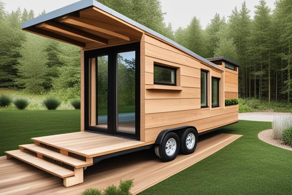 The featured image for this article could be a high-quality photo of a modern tiny house with a uniq