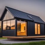 The featured image for this article could be a modern tiny house with large windows