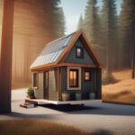 The featured image for this article could be a picture of a tiny house on land with a background of