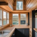 The featured image for this article should be a picture of a completed tiny house with an interior s