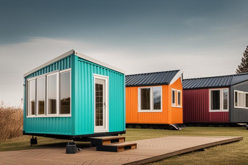 The featured image for this article should contain a collage of different types of tiny houses