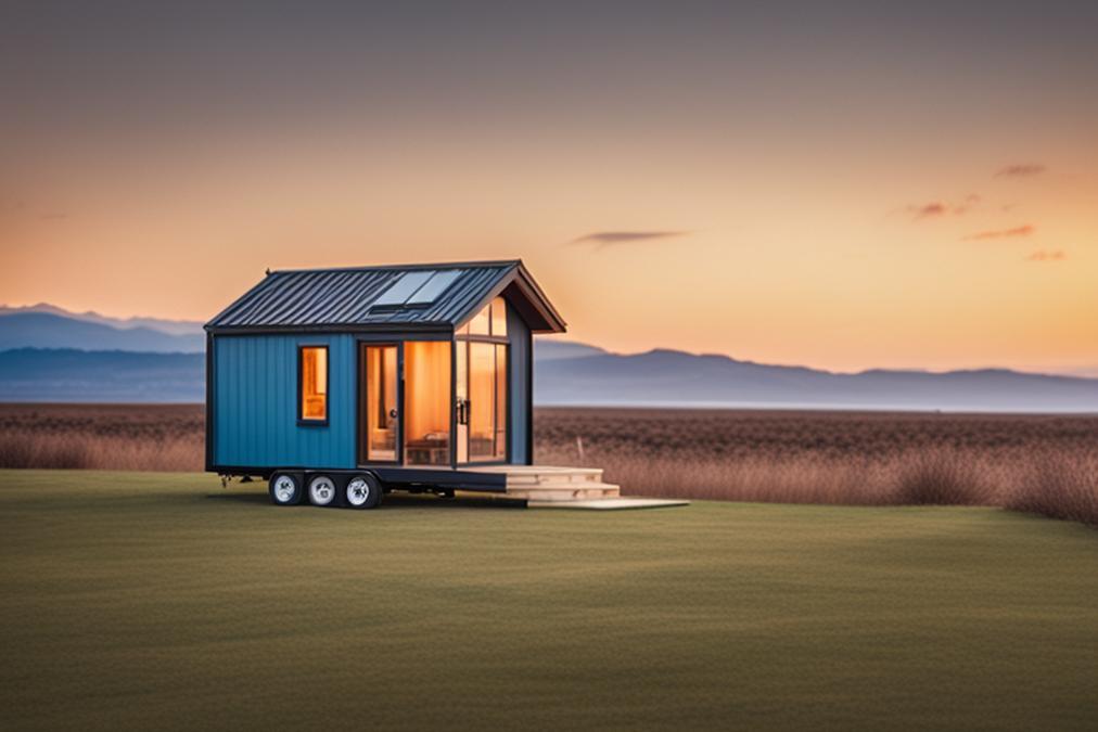 The featured image should be a photo of a beautifully designed tiny house on a rented land with a sc