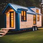 A photo of a completed tiny house