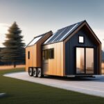 The featured image for this article should be a picture of a tiny house on a plot of land with a sce