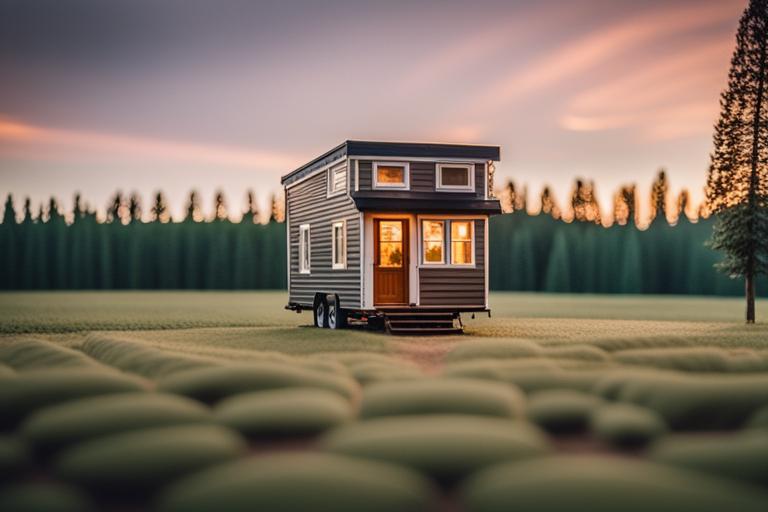 The featured image should contain a picture of a tiny house parked on a piece of land