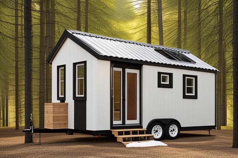 The featured image for this article could be a high-quality photo of a completed tiny house on land.