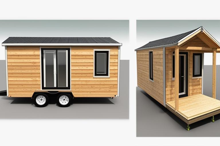 The featured image for this article could be a high-quality photo of a completed tiny house shell. T