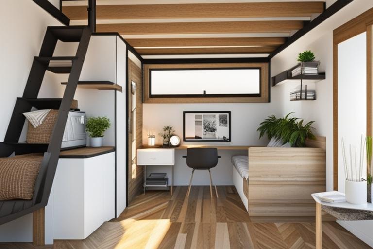 The featured image for this article should show a well-designed and organized tiny house interior. I