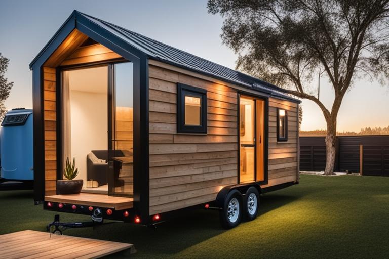 The featured image should contain a well-constructed and aesthetically pleasing tiny house placed on