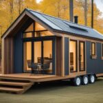 The image should contain a well-designed and aesthetically pleasing tiny house