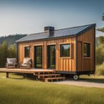 The featured image should contain a beautifully designed and well-furnished tiny house nestled in a