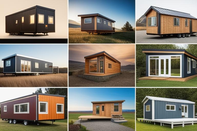 The featured image should contain a collage of different prefab tiny house designs