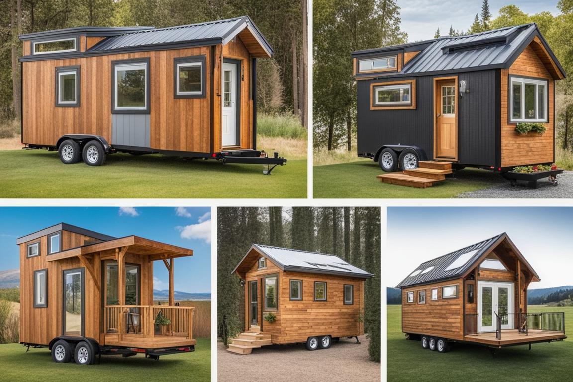 The featured image should contain a collage of different types of tiny houses