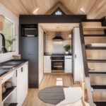 A cozy and well-designed two-bedroom tiny house with smart space-saving solutions