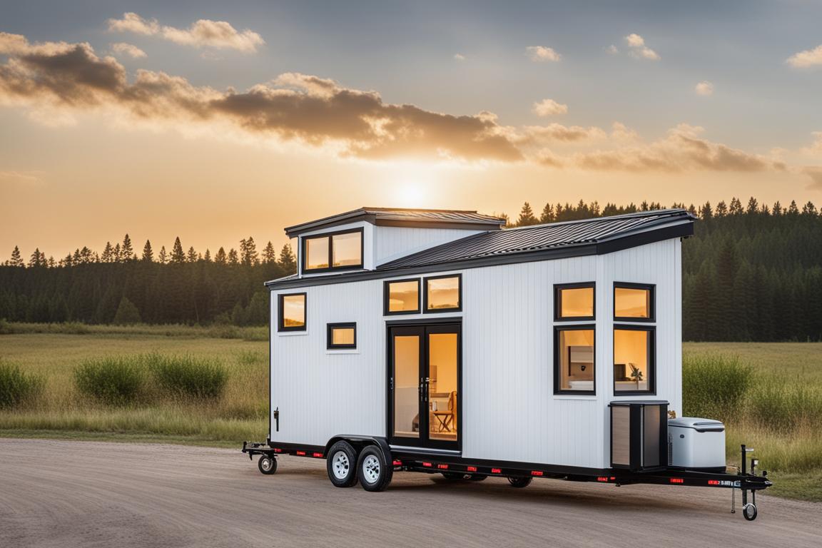 The featured image should be a high-quality photo of a completed tiny house sitting on a trailer