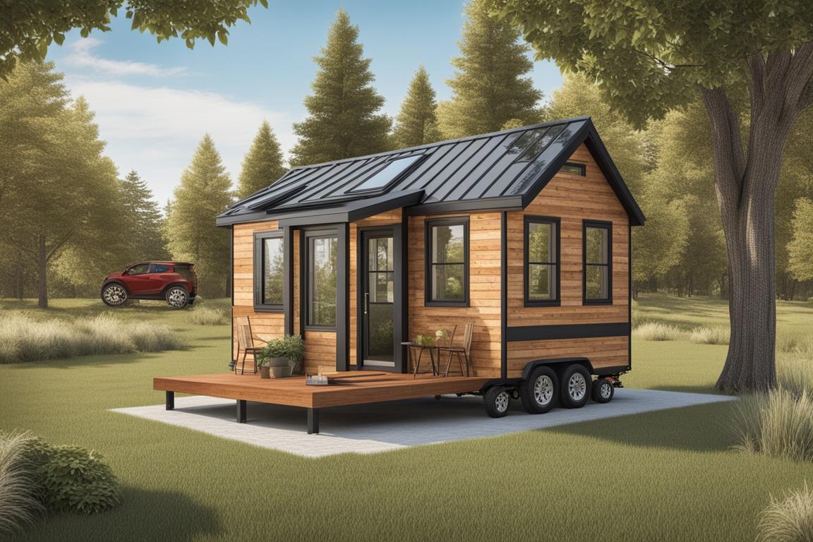 The featured image should contain a visual representation of a tiny house placed on a piece of land
