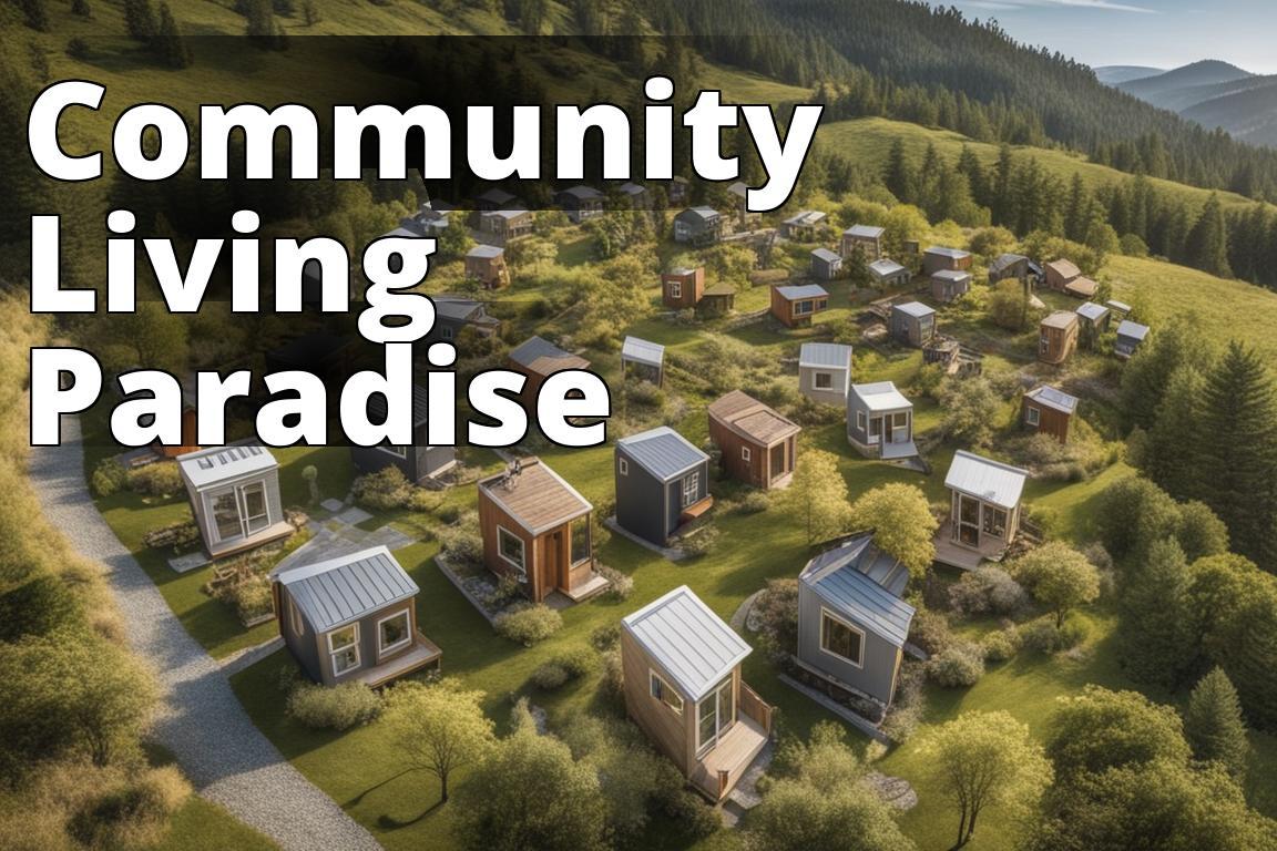 The featured image should contain an aerial view of a scenic tiny house community