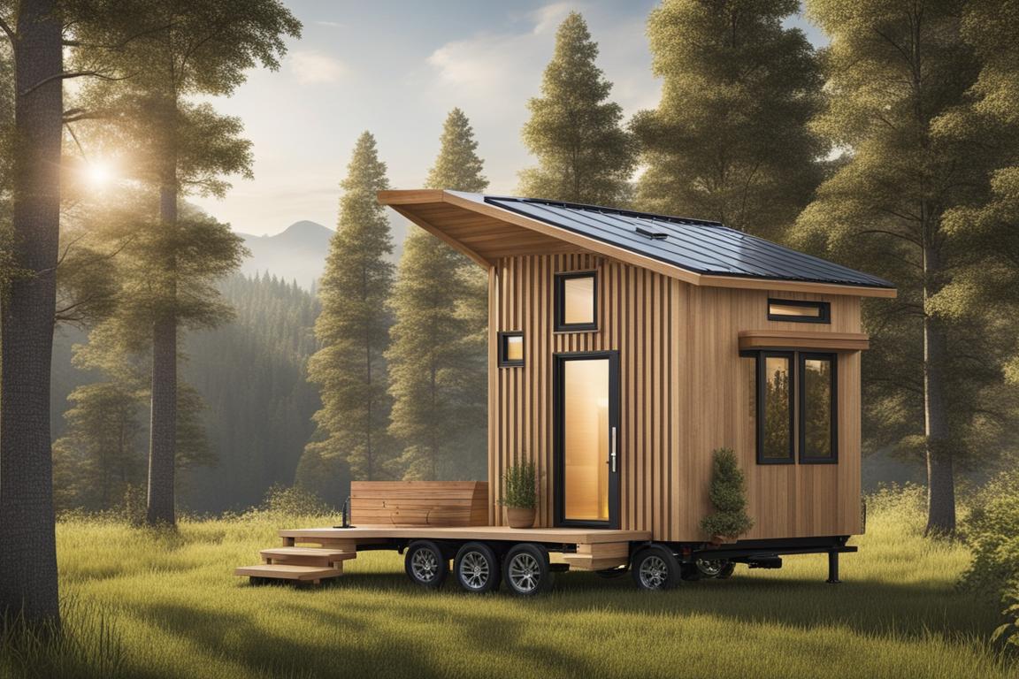 The featured image should depict a serene landscape with a tiny house placed on a piece of land