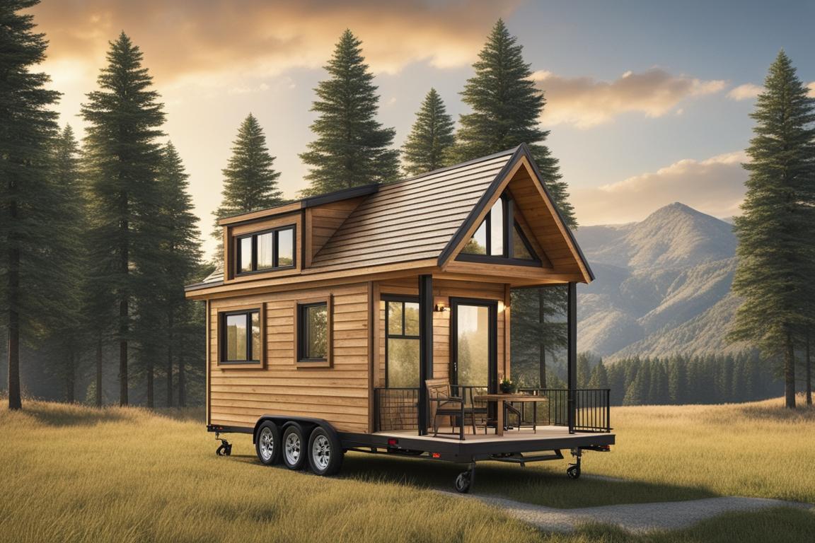 The featured image should depict a serene landscape with a tiny house parked on a spacious piece of