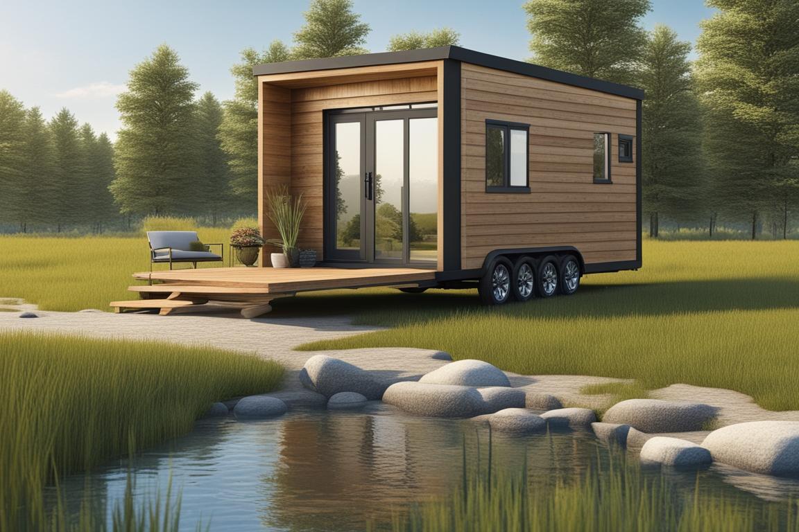 The featured image should depict a serene landscape with a tiny house nestled among nature