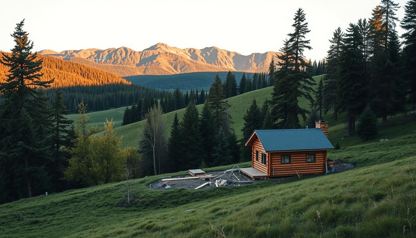 building tiny house on land