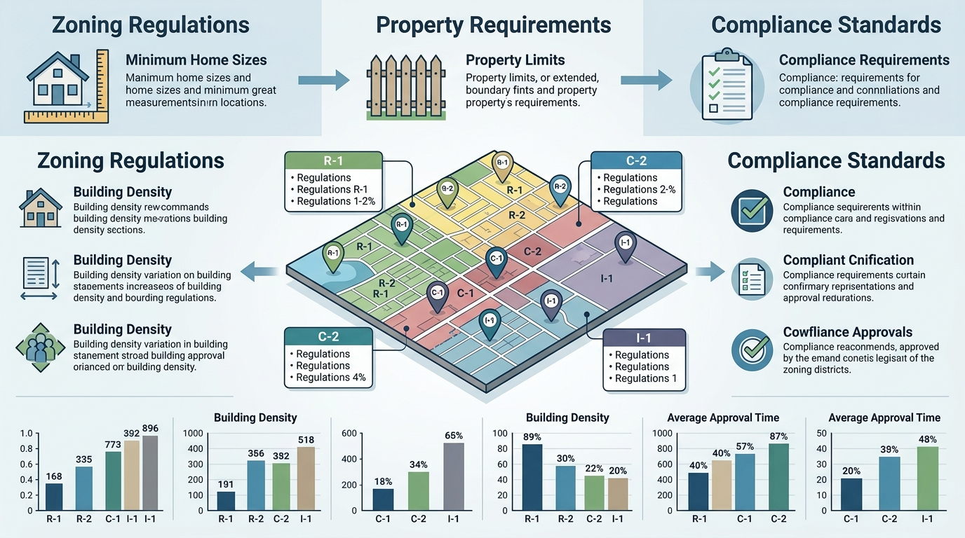 Infographic explaining zoning law complexities for tiny homes.
