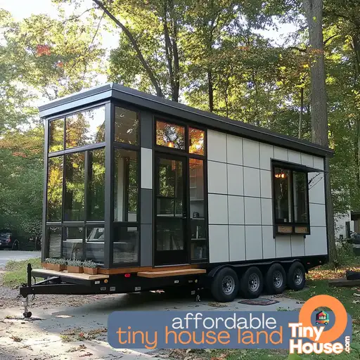 Tiny house community discussing zoning laws and utilities on rented land.