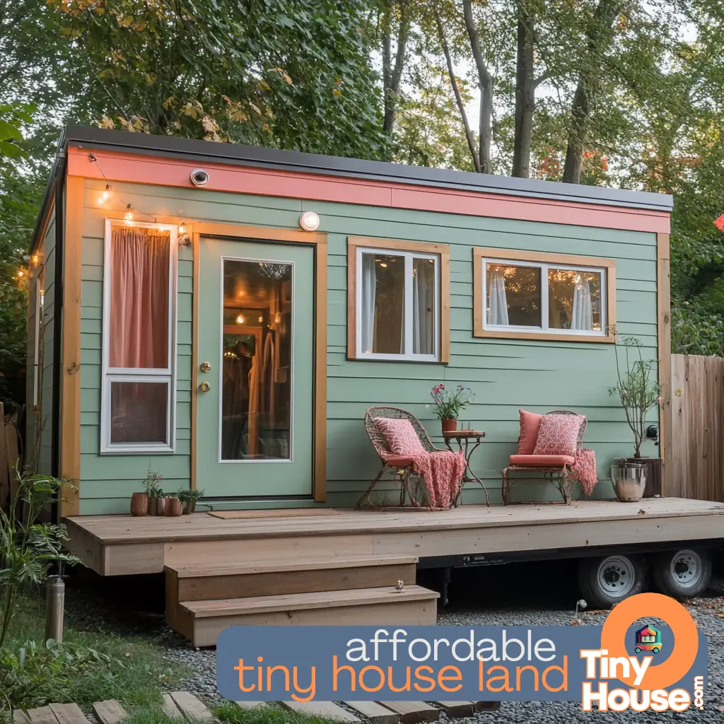 Infographic showing factors affecting tiny house costs, including size, materials, and location.