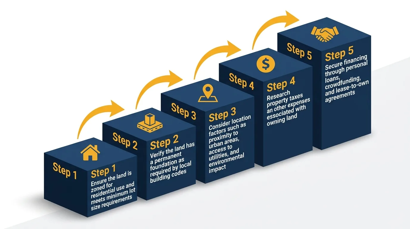Infographic: 5 steps to determine tiny house land requirements