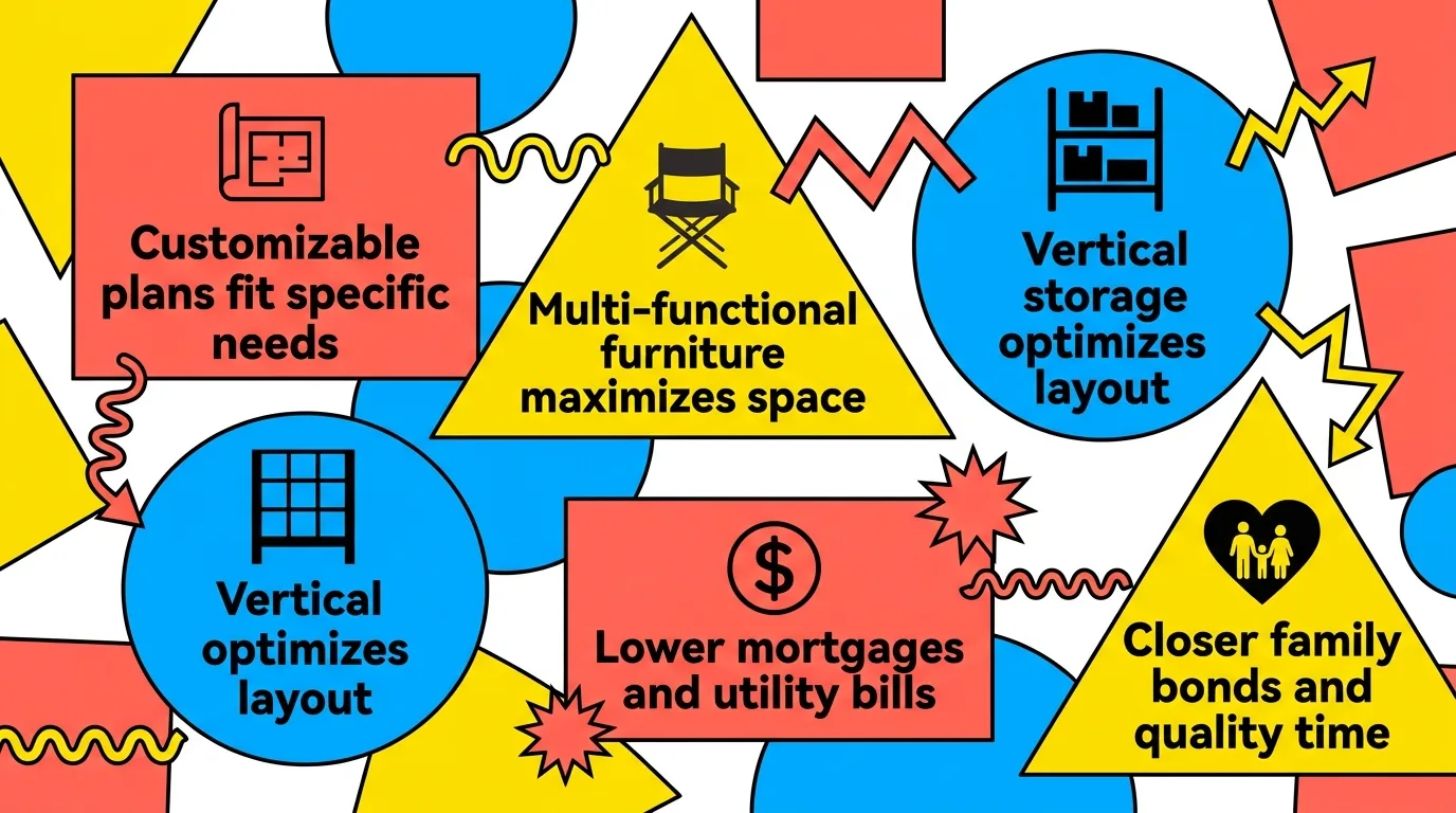 Infographic: Benefits of two bedroom tiny houses for families