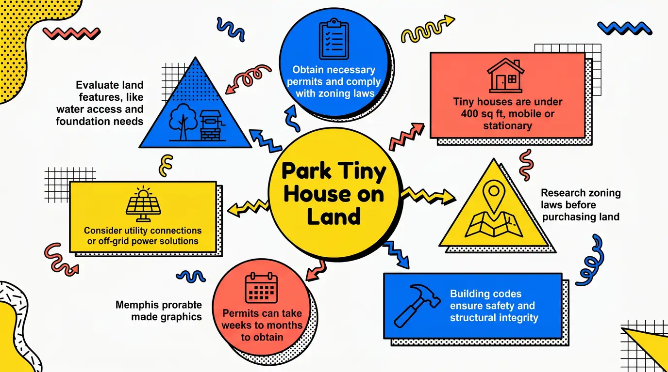 Infographic: Key insights for parking a tiny house on your land.