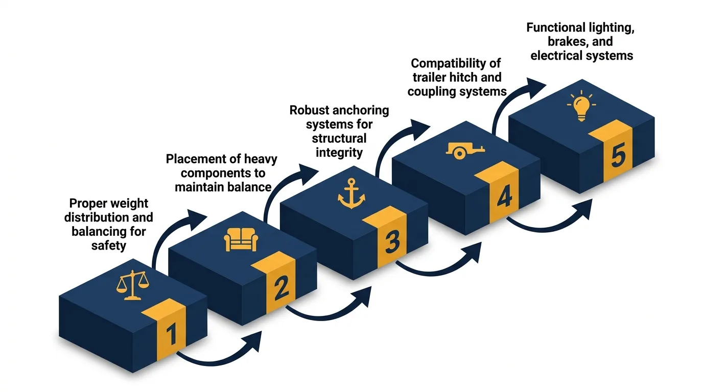 Infographic: Key steps for building a safe and stable tiny house trailer