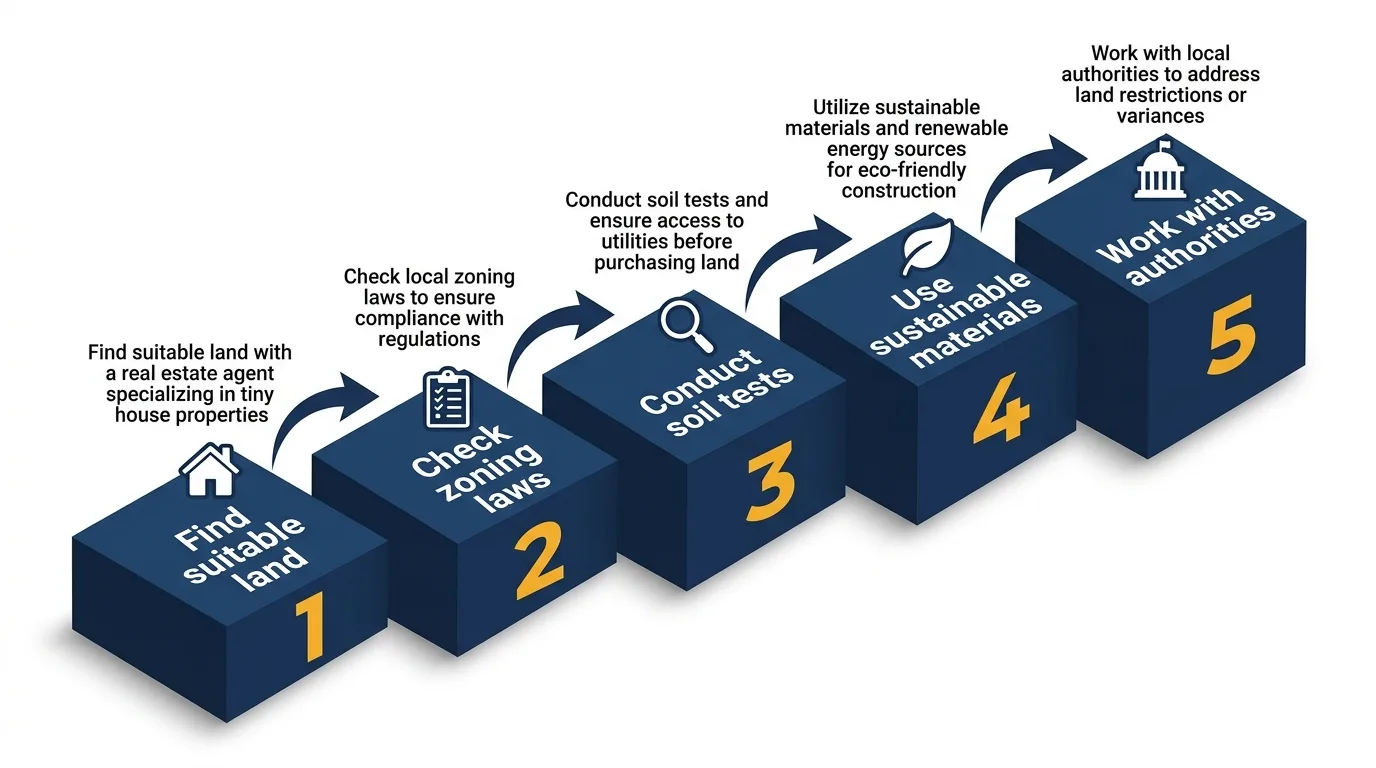 Infographic: Step-by-step guide to building a tiny house on land