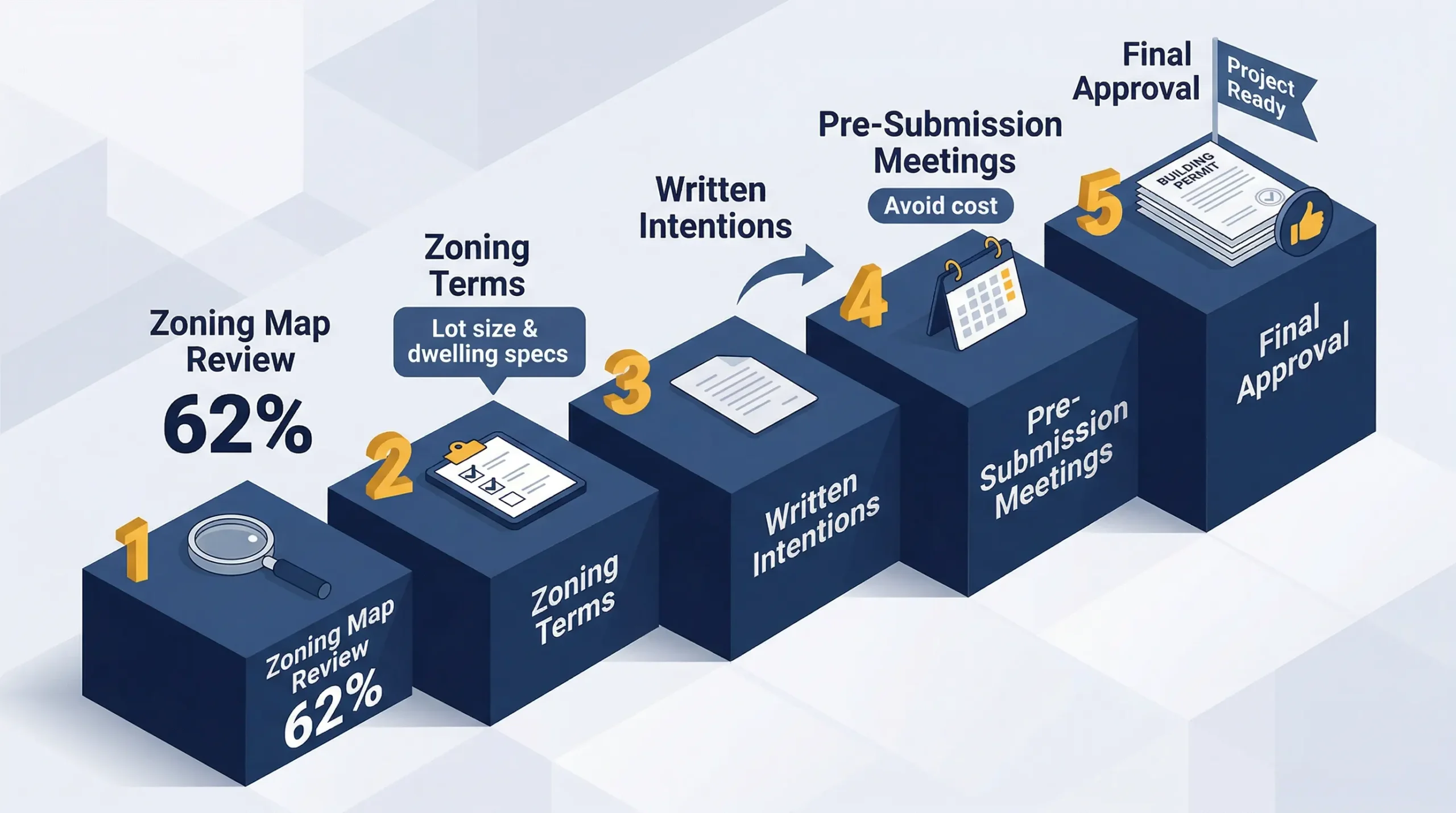 Infographic: Step-by-step guide to navigating tiny house land regulations.