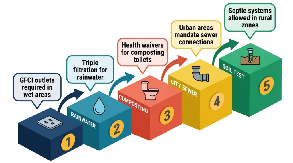 Infographic: Steps for navigating tiny house utility regulations