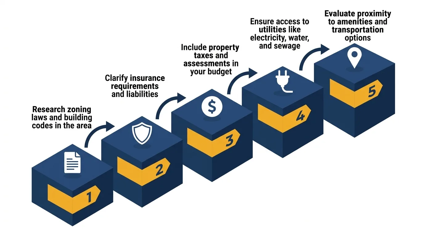 Infographic: Steps for renting land for tiny house living